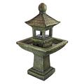 Design Toscano Sacred Space Pagoda Illuminated Garden Fountain QN1509
